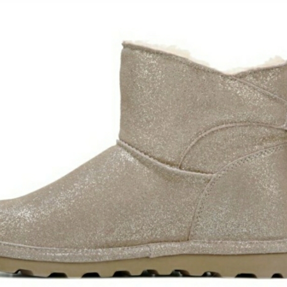 NEW GIRLS GOLD GLITTER BEARPAWS (SIZE 4) - Picture 4 of 4